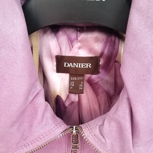 Danier Leather Jacket  Metallic Sheen 3XS  (XXXS) - Picture 15 of 15